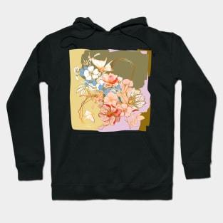 Japanese Garden: Butterflies and Flowers Hoodie